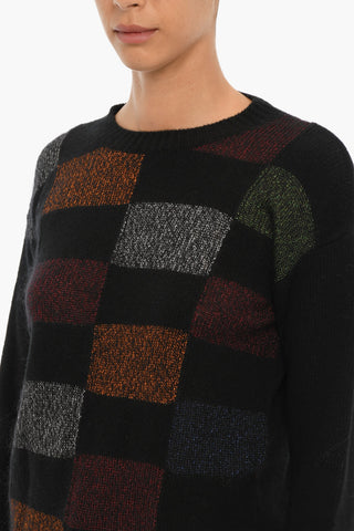 Crew-neck Sweater with Lurex Details