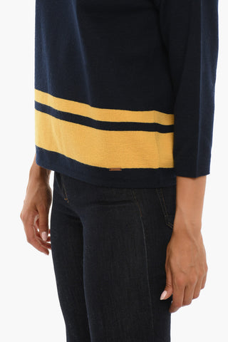 Maglia Girocollo MILANO In Lana con Dettagli a Contrasto
