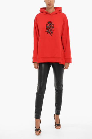 LUCA BARCELLONA Solid Color BUSHWICK Hoodie with Side Slits