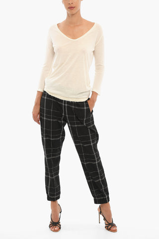 Cotton and Cashmere Long Sleeve T-Shirt