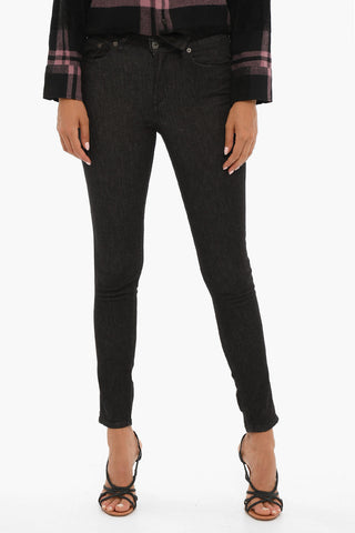 Skinny Fit Jeans with Logo-Buttons 12,5cm