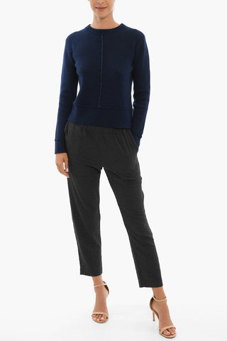 Wool and Cashmere Crew-neck Sweater