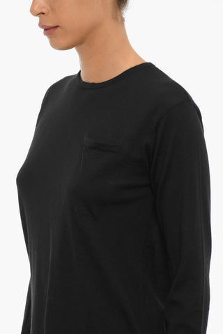 Maglia Girocollo Leggera in Cashmere e Seta