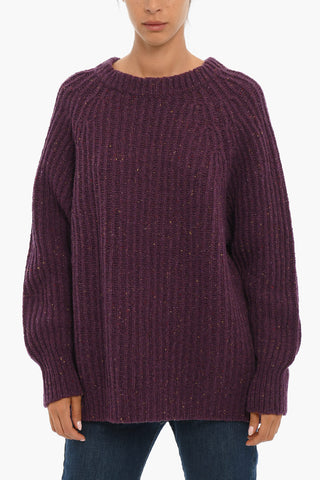 Ribbed Wool Blend COUNTRY Crew-neck Sweater