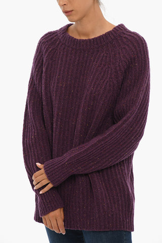 Ribbed Wool Blend COUNTRY Crew-neck Sweater