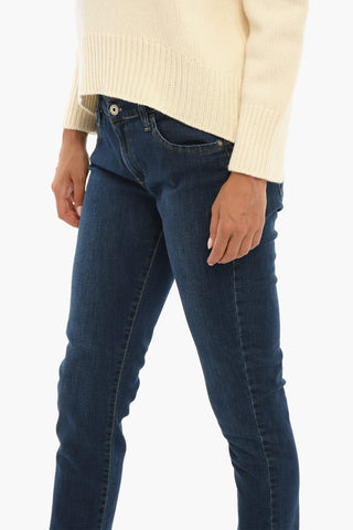 PENN-RICH Stretch Denim Jeans with Visible Stitching 14cm