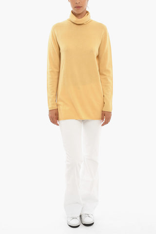 Maglia in Lana e Cashmere a Collo Alto