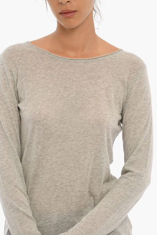 Light Cotton and Cashmere Crew-Neck Sweater