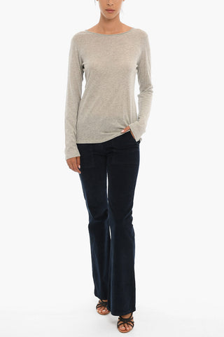 Light Cotton and Cashmere Crew-Neck Sweater