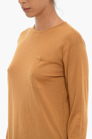 Maglia Girocollo Leggera in Cashmere e Seta