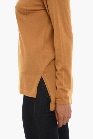 Maglia Girocollo Leggera in Cashmere e Seta