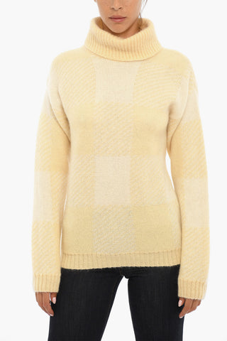 Maglia in Misto Mohair a Collo Alto