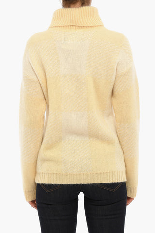 Maglia in Misto Mohair a Collo Alto