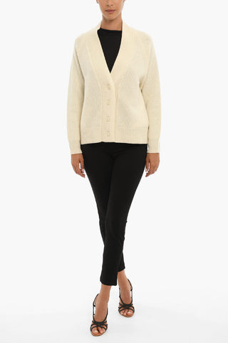 Cardigan in Lana con Scollo a V