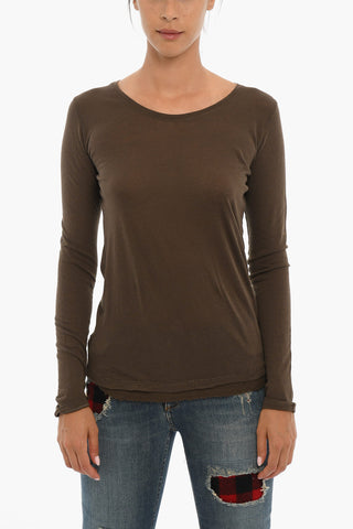 Light Cotton and Cashmere Crew-Neck Sweater