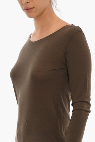 Light Cotton and Cashmere Crew-Neck Sweater