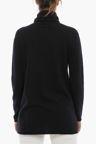 Maglia in Lana e Cashmere a Collo Alto