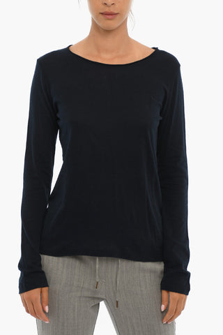 Light Cotton and Cashmere Crew-Neck Sweater