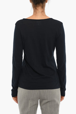 Light Cotton and Cashmere Crew-Neck Sweater