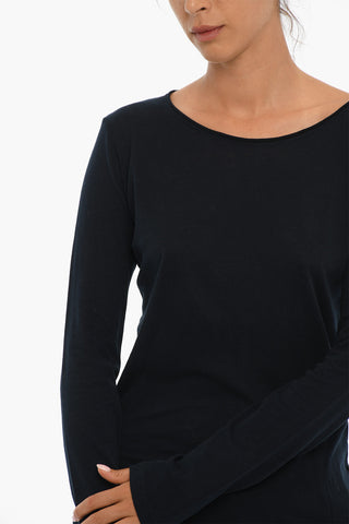 Light Cotton and Cashmere Crew-Neck Sweater