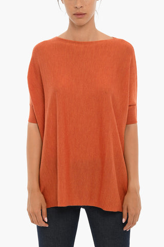 Maglia in Lana Con Manica Corta