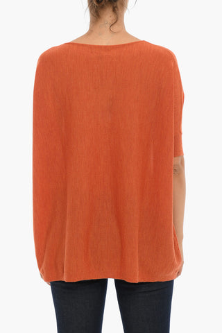 Maglia in Lana Con Manica Corta