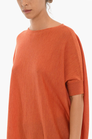 Maglia in Lana Con Manica Corta
