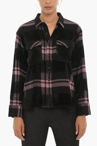 Camicia LADY a Quadri Plaid con Doppio Taschino