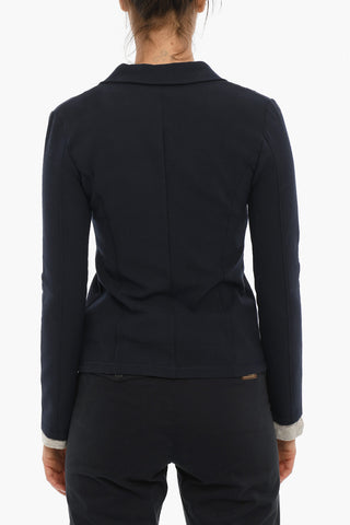 Technical Fabric Blazer with Patch Pockets