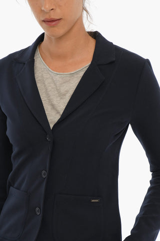 Technical Fabric Blazer with Patch Pockets