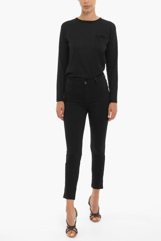 Leggings in Tinta Unita con Passanti