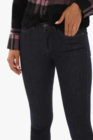 Skinny Fit Jeans with Logo-Buttons 12,5cm