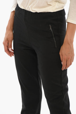 Solid Color Pants with Drawstring Waist