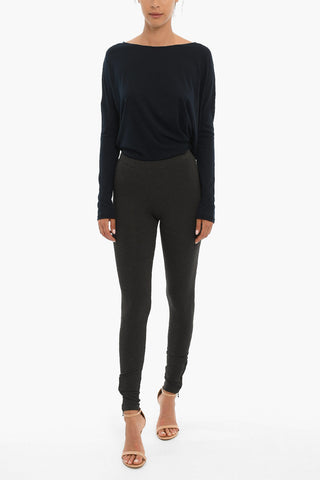 Leggings con Zip Alla Caviglia