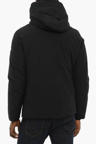 Hidden Closure Cotton and Nylon SOUTH BAY Down Jacket with Removable Hood