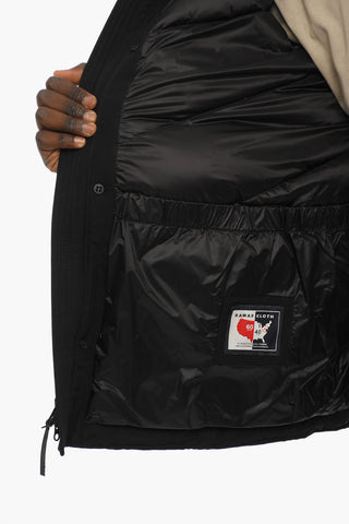 Hidden Closure Cotton and Nylon SOUTH BAY Down Jacket with Removable Hood