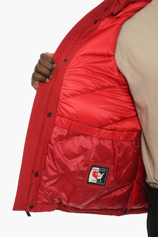 Solid Color SOUTH BAY Down Jacket with Removable Hood