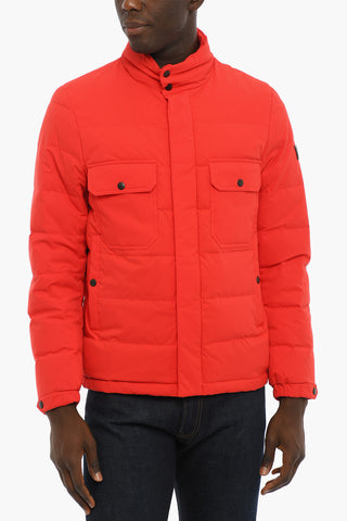 Nylon Utility SIERRA Down Jacket with Hidden Closure