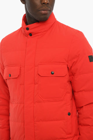 Nylon Utility SIERRA Down Jacket with Hidden Closure