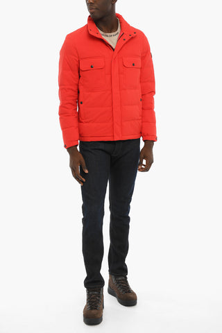 Nylon Utility SIERRA Down Jacket with Hidden Closure