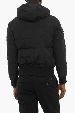 Quilted Down Jacket with Half Zip