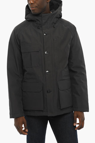 Solid Color MOUNTAIN Down Jacket with Hood