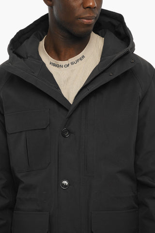 Solid Color MOUNTAIN Down Jacket with Hood