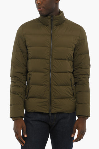 Solid Color SIERRA Down Jacket with Contrasting Details