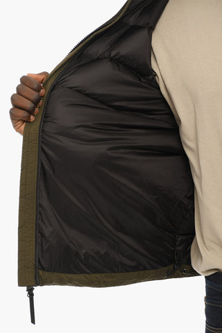 Solid Color SIERRA Down Jacket with Contrasting Details