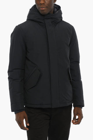 PENN-RICH Padded Jacket with Hood and Hidden Closure