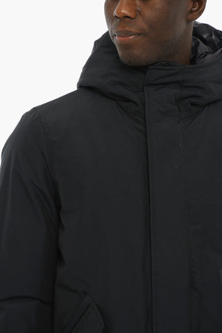 PENN-RICH Padded Jacket with Hood and Hidden Closure