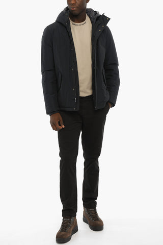 PENN-RICH Padded Jacket with Hood and Hidden Closure
