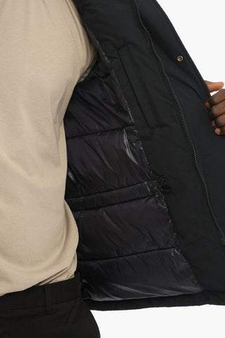 PENN-RICH Padded Jacket with Hood and Hidden Closure