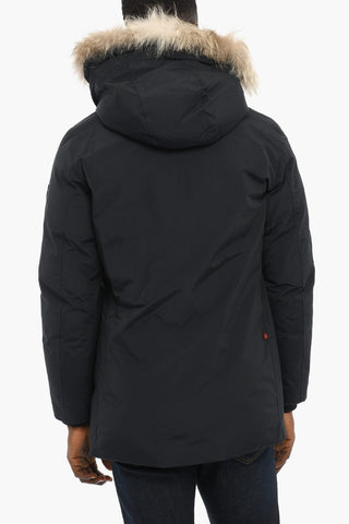 Piumino SOUTH BAY in Cotone e Nylon con Abbottonatura Nascosta e Cappuccio Removibile